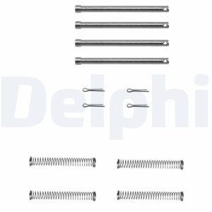 Set accesorii placute frana LAND ROVER DEFENDER Station Wagon (L316) 2.5 4x4 benzina 83 cai DELPHI LX0097