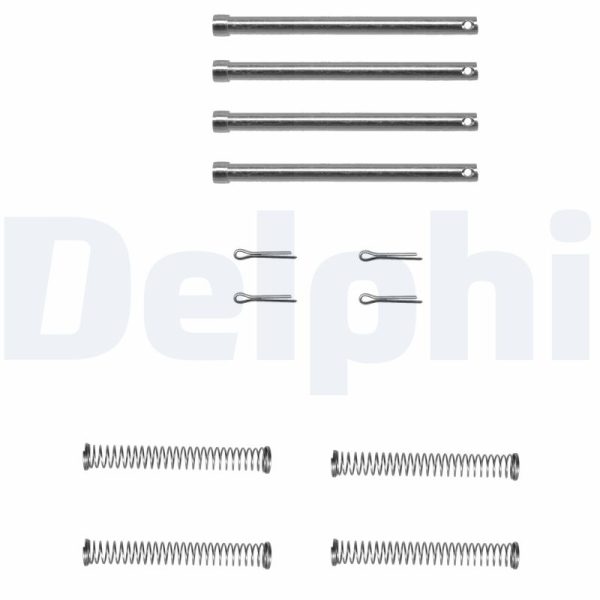 Set accesorii placute frana LAND ROVER DEFENDER Station Wagon (L316) 2.5 4x4 benzina 83 cai DELPHI LX0097