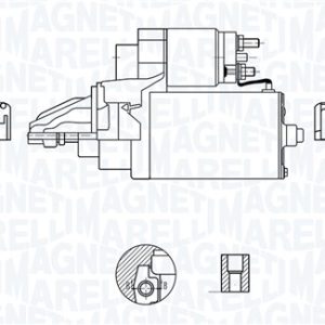 Electromotor LAND ROVER DEFENDER Station Wagon (L316) 2.2 Td4 4x4 (L316) diesel 150 cai MAGNETI MARELLI 063721421010