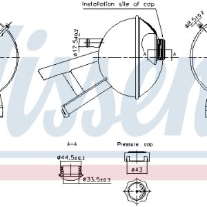 Vas de expansiune racire LAND ROVER DEFENDER Pick Up (L316) 2.2 Td4 4x4 (L317) diesel 122 cai NISSENS 996348