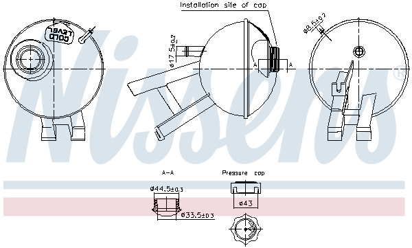 Vas de expansiune racire LAND ROVER DEFENDER Pick Up (L316) 2.4 Td4 4x4 (L317) diesel 122 cai NISSENS 996348
