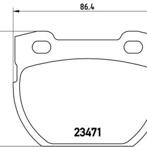 Placute frana LAND ROVER DEFENDER Pick Up (L316) 2.2 Td4 4x4 (L317) diesel 122 cai BREMBO P 44 006