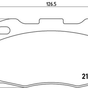 Placute frana LAND ROVER DEFENDER Station Wagon (L316) 2.5 Td5 4x4 (L316) diesel 122 cai BREMBO P 44 015