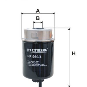 Filtru combustibil LAND ROVER DEFENDER Station Wagon (L316) 2.2 Td4 4x4 (L316) diesel 122 cai FILTRON PP 969/4