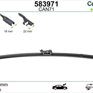Lamela stergator LAND ROVER DEFENDER Van (L663) 3.0 D250 MHEV 4x4 Diesel/electro 249 cai VALEO 583971