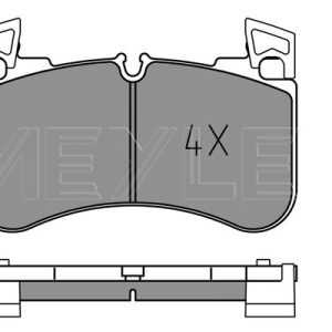 Placute frana LAND ROVER DEFENDER Station Wagon (L663) P400 I6 MHEV 4x4 benzina/elector 400 cai MEYLE 025 205 8117/PD