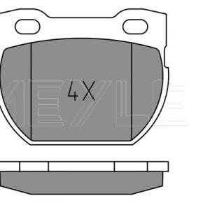 Placute frana LAND ROVER DEFENDER Station Wagon (L316) 2.5 Td5 4x4 (L316) diesel 122 cai MEYLE 025 234 7118