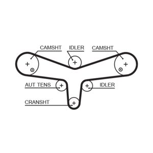 Curea de distributie GATES 5624XS LAND ROVER RANGE ROVER SPORT I (L320) 2,993 cmc (306DT(TDV6) diesel 245 GATES 5624XS