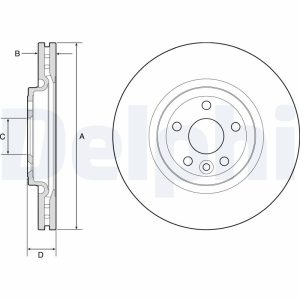 Disc frana DELPHI BG9177C LAND ROVER RANGE ROVER VELAR (L560) 2,993 cmc (306DT(TDV6) diesel 300 DELPHI BG9177C