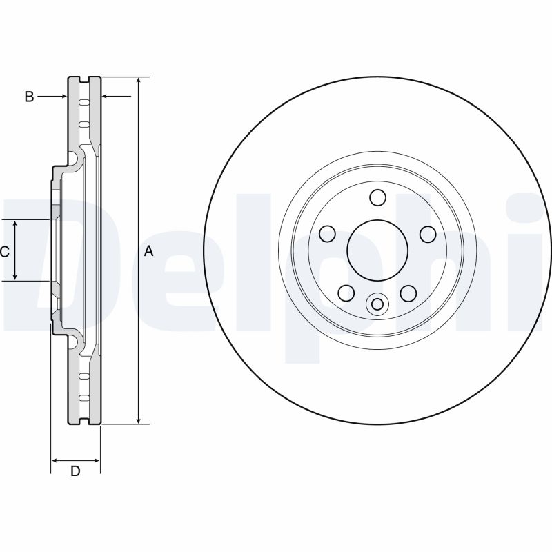 Disc frana DELPHI BG9178C LAND ROVER RANGE ROVER VELAR (L560) 2,993 cmc (306DT(TDV6) diesel 300 DELPHI BG9178C