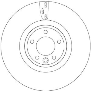 Disc frana TRW DF6957S LAND ROVER DISCOVERY V (L462) 2,993 cmc (306DT(TDV6) diesel 211 TRW DF6957S
