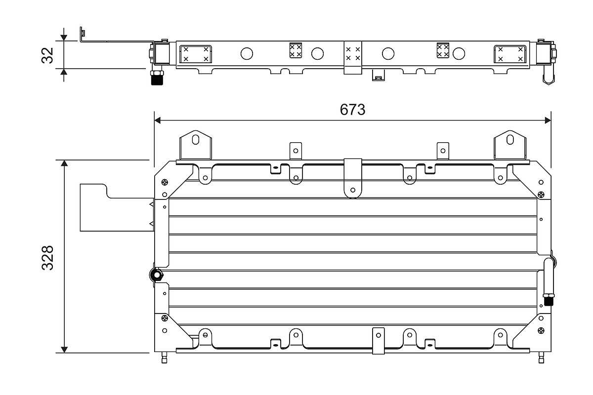 Condensator climatizare VALEO 814062 LAND ROVER RANGE ROVER I 4,275 cmc (40 D) benzina 203 VALEO 814062