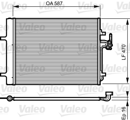 Condensator climatizare VALEO 814184 LAND ROVER RANGE ROVER EVOQUE (L538) 2,179 cmc (224DT(DW12BTED4) diesel 150 VALEO 814184