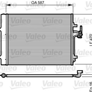Condensator climatizare VALEO 814184 LAND ROVER FREELANDER 2 (L359) 2,179 cmc (224DT(DW12BTED4) diesel 152 VALEO 814184