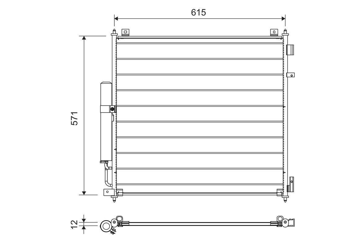 Condensator climatizare VALEO 822721 LAND ROVER DEFENDER Van (L663) 2,997 cmc (DT306(AJ20D6) Diesel/electro 351 VALEO 822721