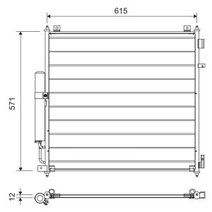 Condensator climatizare VALEO 822721 LAND ROVER RANGE ROVER SPORT II (L494) 2,997 cmc (DT306(AJ20D6) Diesel/electro 249 VALEO 822721