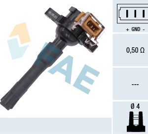 Bobina de inductie FAE 80216 LAND ROVER FREELANDER I (L314) 2,497 cmc (25 K4F) benzina 177 FAE 80216