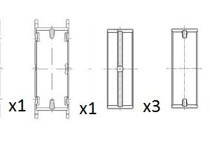 Cuzineti arbore cotit FAI AUTOPARTS BM1013-050 LAND ROVER RANGE ROVER IV (L405) 2,993 cmc (306DT(TDV6) Diesel/electro 340 FAI AUTOPARTS BM1013-050