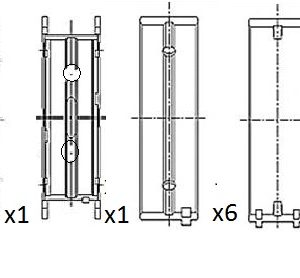 Cuzineti arbore cotit FAI AUTOPARTS BM1064-STD LAND ROVER RANGE ROVER III (L322) 2,926 cmc (306D1(M57D30) diesel 177 FAI AUTOPARTS BM1064-STD