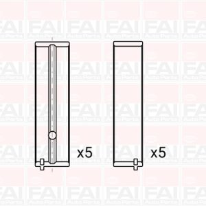 Cuzineti arbore cotit FAI AUTOPARTS BM1150-STD LAND ROVER RANGE ROVER VELAR (L560) 1,999 cmc (204DTD(AJ20D4) diesel 180 FAI AUTOPARTS BM1150-STD