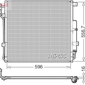 Condensator climatizare DENSO DCN14004 LAND ROVER RANGE ROVER SPORT I (L320) 4,999 cmc (508PS(AJ133) benzina 506 DENSO DCN14004