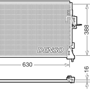 Condensator climatizare DENSO DCN14005 LAND ROVER DISCOVERY II (L318) 3,947 cmc (35 D, 56 D, 94 D) benzina 185 DENSO DCN14005