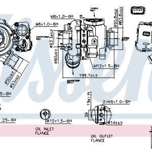 Compresor sistem de supraalimentare NISSENS 93432 LAND ROVER FREELANDER 2 VAN (L359) 2,179 cmc (224DT(DW12BTED4) diesel 160 NISSENS 93432
