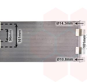 Condensator climatizare VAN WEZEL 02005178 LAND ROVER FREELANDER I (L314) 1,951 cmc (204D3(M47D20) diesel 109 VAN WEZEL 02005178