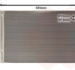 Condensator climatizare VAN WEZEL 02005182 LAND ROVER RANGE ROVER III (L322) 4,999 cmc (508PS(AJ133) benzina 510 VAN WEZEL 02005182