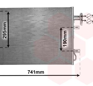 Condensator climatizare VAN WEZEL 02005217 LAND ROVER RANGE ROVER III (L322) 3,628 cmc (368DT(LION) diesel 272 VAN WEZEL 02005217