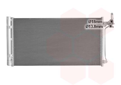 Condensator climatizare VAN WEZEL 02015705 LAND ROVER RANGE ROVER EVOQUE (L551) 1,999 cmc (204DTD(AJ20D4) diesel 180 VAN WEZEL 02015705