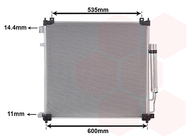 Condensator climatizare VAN WEZEL 02015708 LAND ROVER DISCOVERY V VAN (L462) 1,999 cmc (204DTA(AJ20D4) diesel 241 VAN WEZEL 02015708