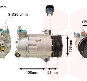 Compresor climatizare VAN WEZEL 1800K478 LAND ROVER RANGE ROVER EVOQUE (L538) 1,999 cmc (204PT(GTDI) benzina 241 VAN WEZEL 1800K478