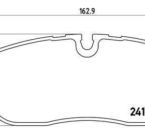 Set placute frana BREMBO P 44 014 LAND ROVER DISCOVERY III (L319) 2,720 cmc (276DT(TDV6) diesel 190 BREMBO P 44 014