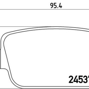 Set placute frana BREMBO P 44 016 LAND ROVER FREELANDER 2 (L359) 1,999 cmc (204PT(GTDI) benzina 241 BREMBO P 44 016