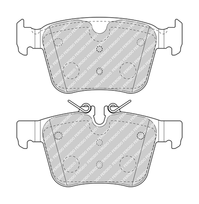 Set placute frana FERODO FDB4927 LAND ROVER RANGE ROVER EVOQUE (L551) 1,997 cmc (PT204(AJ20P4) benzina/elector 249 FERODO FDB4927