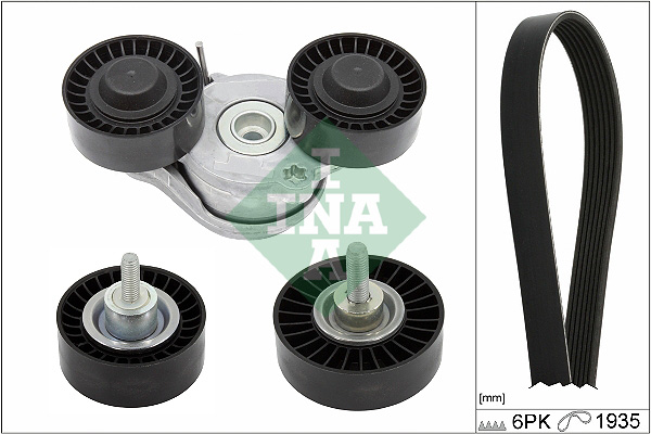 Set curea transmisie cu caneluri INA 529 0426 10 LAND ROVER DISCOVERY SPORT (L550) 1,999 cmc (204DTD(AJ20D4) diesel 150 INA 529 0426 10