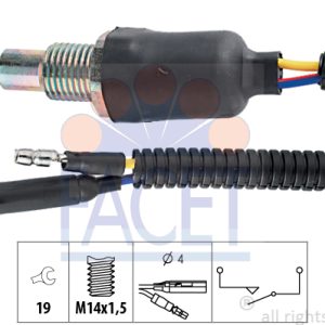 Comutator lampa marsalier FACET 7.6093 LAND ROVER DEFENDER Station Wagon (L316, L315) 2,495 cmc (14 P, 14 P, 15 P, 10 P) diesel 122 FACET 7.6093