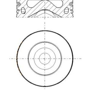 Piston MAHLE ORIGINAL 279 PI 00104 000 LAND ROVER DISCOVERY V VAN (L462) 1,999 cmc (204DTA(AJ20D4) diesel 241 MAHLE ORIGINAL 279 PI 00104 000