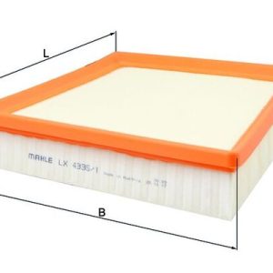 Filtru aer MAHLE ORIGINAL LX 4335/1 LAND ROVER RANGE ROVER VELAR (L560) 2,995 cmc (PT306(AJ20P6) benzina/elector 400 MAHLE ORIGINAL LX 4335/1