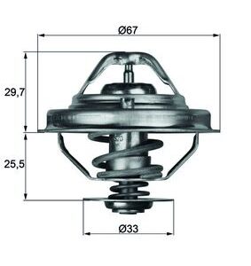 Termostat lichid racire MAHLE ORIGINAL TX 38 80D LAND ROVER RANGE ROVER II (P38A) 2,497 cmc (25 6T (BMW) diesel 136 MAHLE ORIGINAL TX 38 80D