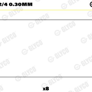 Cuzineti biela GLYCO 71-3952/4 0.30mm LAND ROVER FREELANDER 2 (L359) 2,179 cmc (DW12BTED4, 224DT(DW12BTED4) diesel 150 GLYCO 71-3952/4 0.30mm