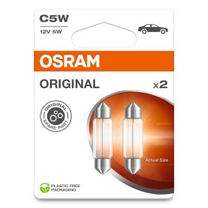 Bec iluminare numar circulatie OSRAM 6418-2BL LAND ROVER RANGE ROVER II (P38A) 3,947 cmc (42 D) benzina 185 OSRAM 6418-2BL