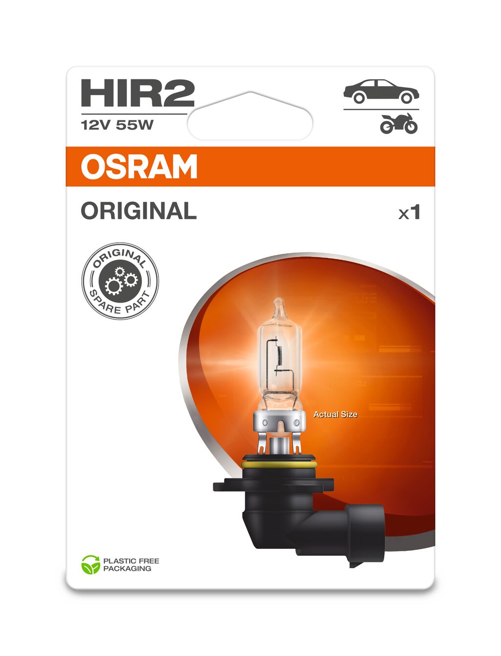 Bec far faza lunga OSRAM 9012-1BL LAND ROVER RANGE ROVER SPORT II (L494) 4,367 cmc (448DT(DITC) diesel 340 OSRAM 9012-1BL