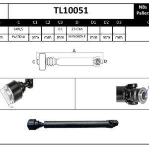 Ax cardanic antrenarea arborelui EAI TL10051 LAND ROVER FREELANDER I (L314) 2,497 cmc (25 K4F) benzina 177 EAI TL10051