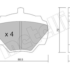 Set placute frana METELLI 22-0353-0 LAND ROVER RANGE ROVER I 3,528 cmc (11 D) benzina 132 METELLI 22-0353-0