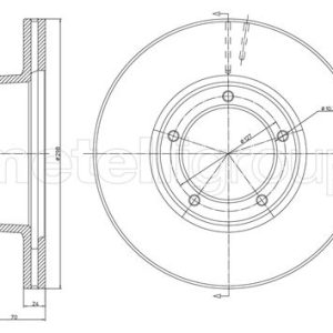 Disc frana METELLI 23-0237 LAND ROVER DEFENDER Station Wagon (L316, L315) 2,495 cmc (17 H) benzina 83 METELLI 23-0237