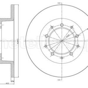 Disc frana METELLI 23-0359 LAND ROVER DEFENDER platou / sasiu (L316) 2,198 cmc (DT224(PUMA) diesel 122 METELLI 23-0359