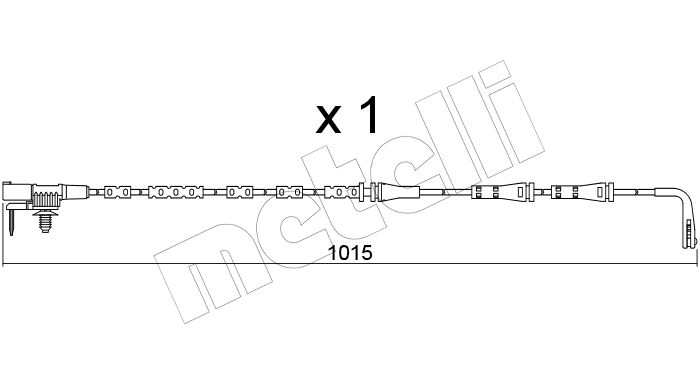 Senzor de avertizare uzura placute de frana METELLI SU.357 LAND ROVER RANGE ROVER VELAR (L560) 2,993 cmc (306DT(TDV6) diesel 300 METELLI SU.357