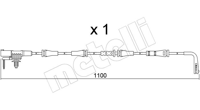 Senzor de avertizare uzura placute de frana METELLI SU.358 LAND ROVER RANGE ROVER VELAR (L560) 1,999 cmc (204DTD(AJ20D4) diesel 180 METELLI SU.358